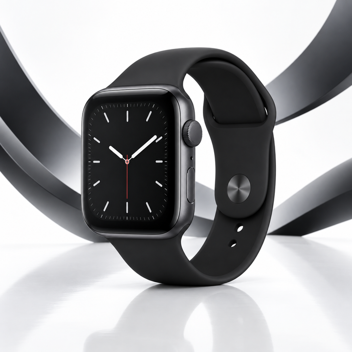 Illustrative studio render of Apple Watch SE1