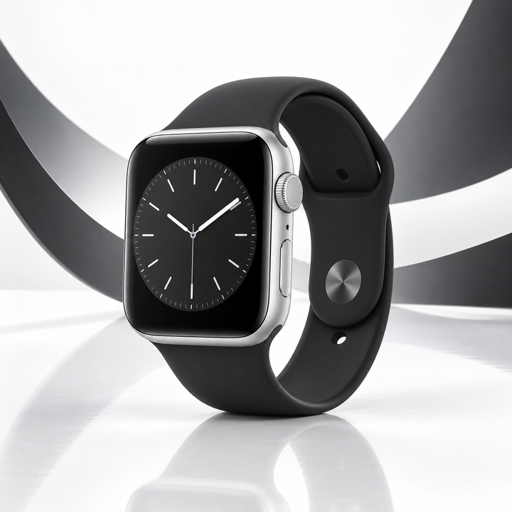Illustrative studio render of Apple Watch SE2