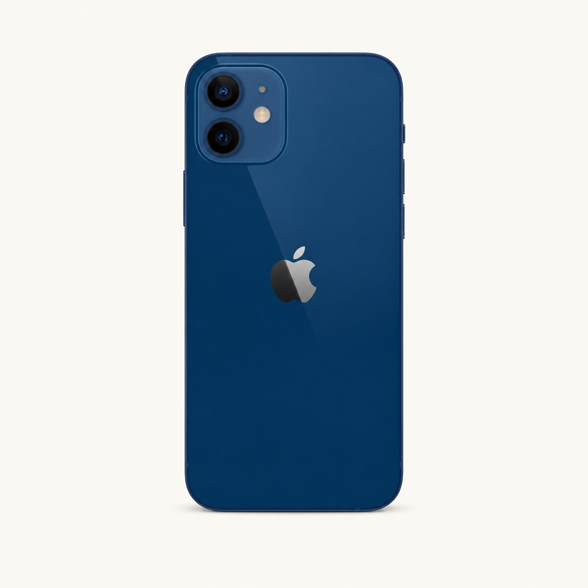 Apple iPhone 12 in Blue — close-up of the camera system