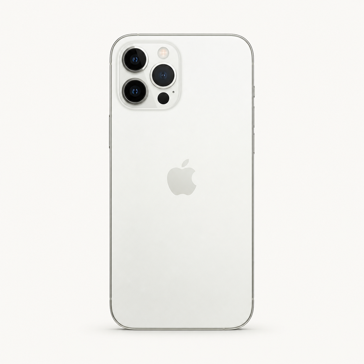 Apple iPhone 12 Pro in Silver — close-up of the camera system