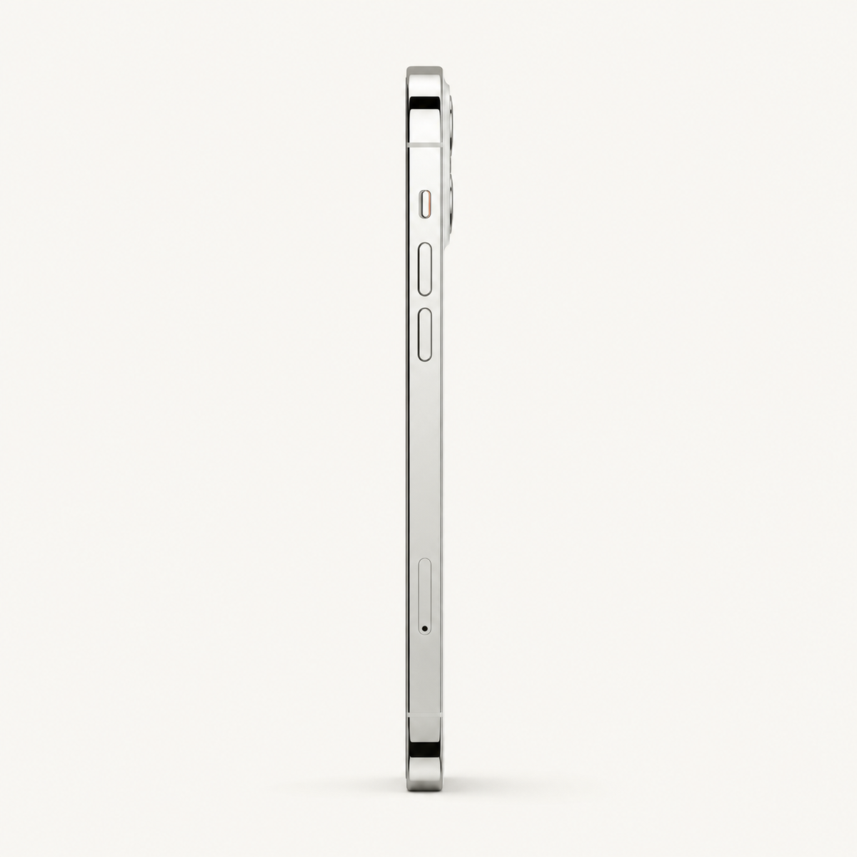 Apple iPhone 12 Pro 128GB in Silver — left-side profile