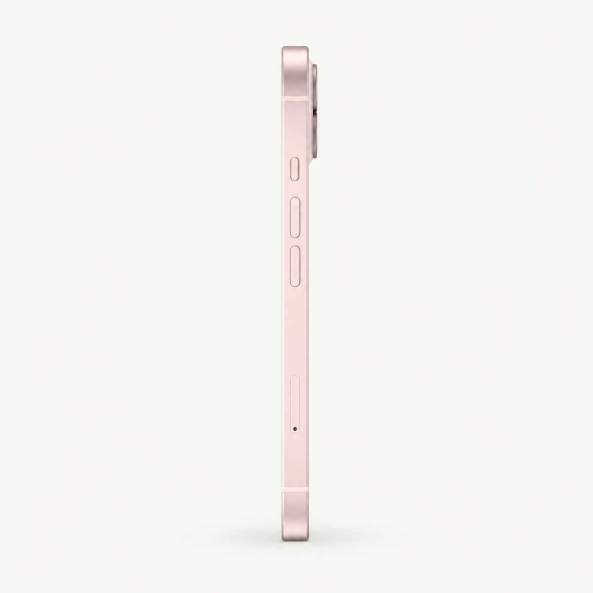 Apple iPhone 13 in Pink — close-up of the side controls
