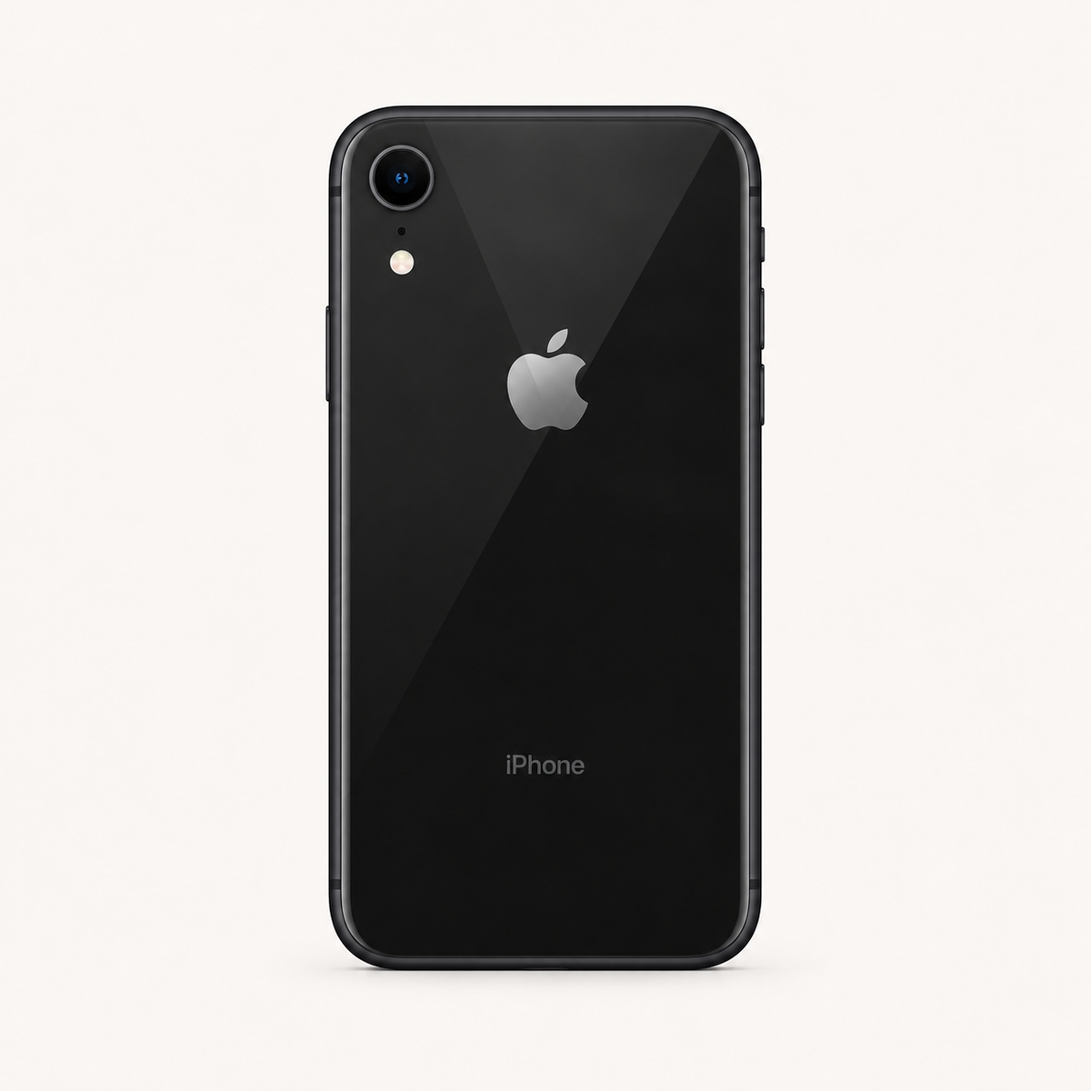 Apple iPhone XR in Black — full rear view