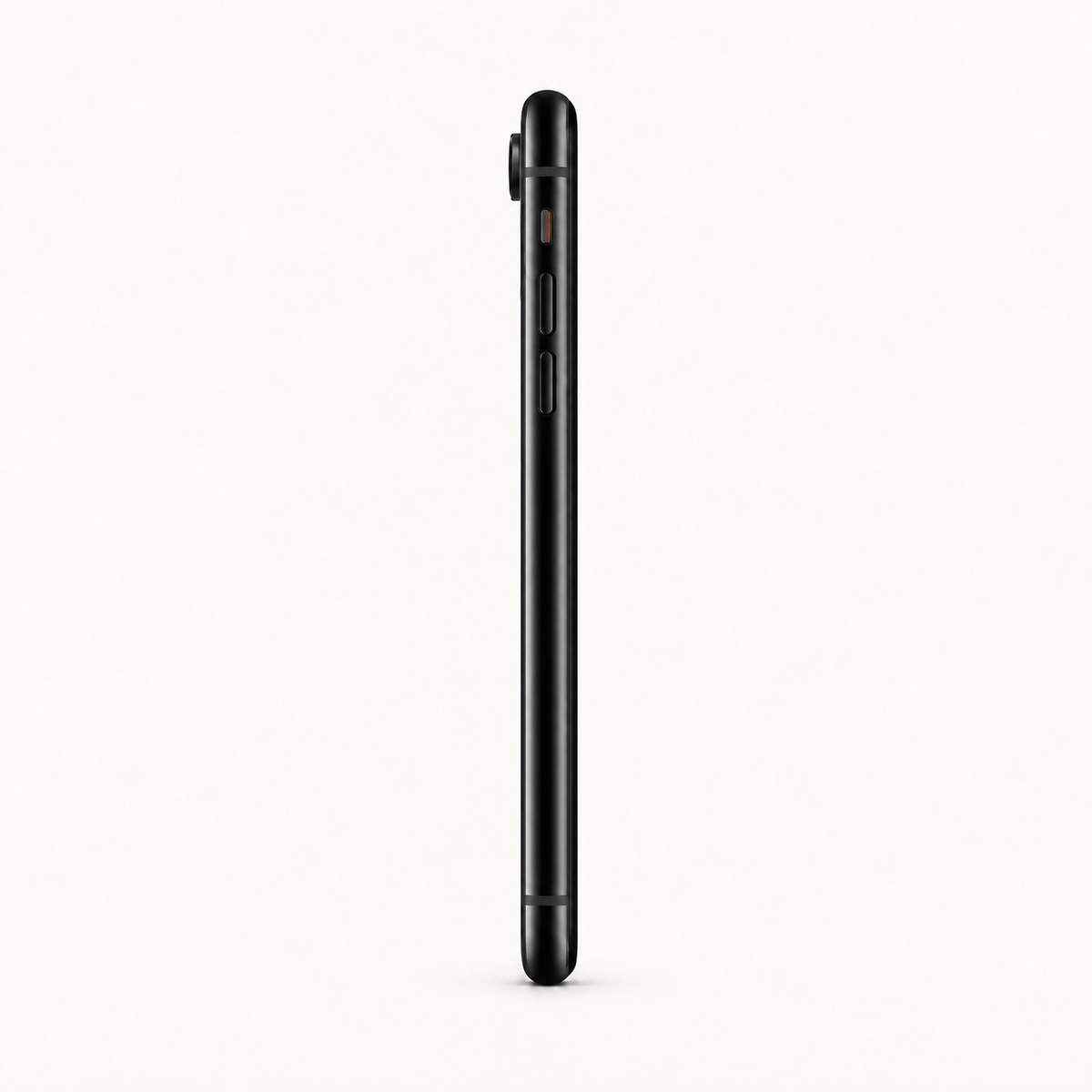 Apple iPhone XR in Black — left-side profile and volume buttons