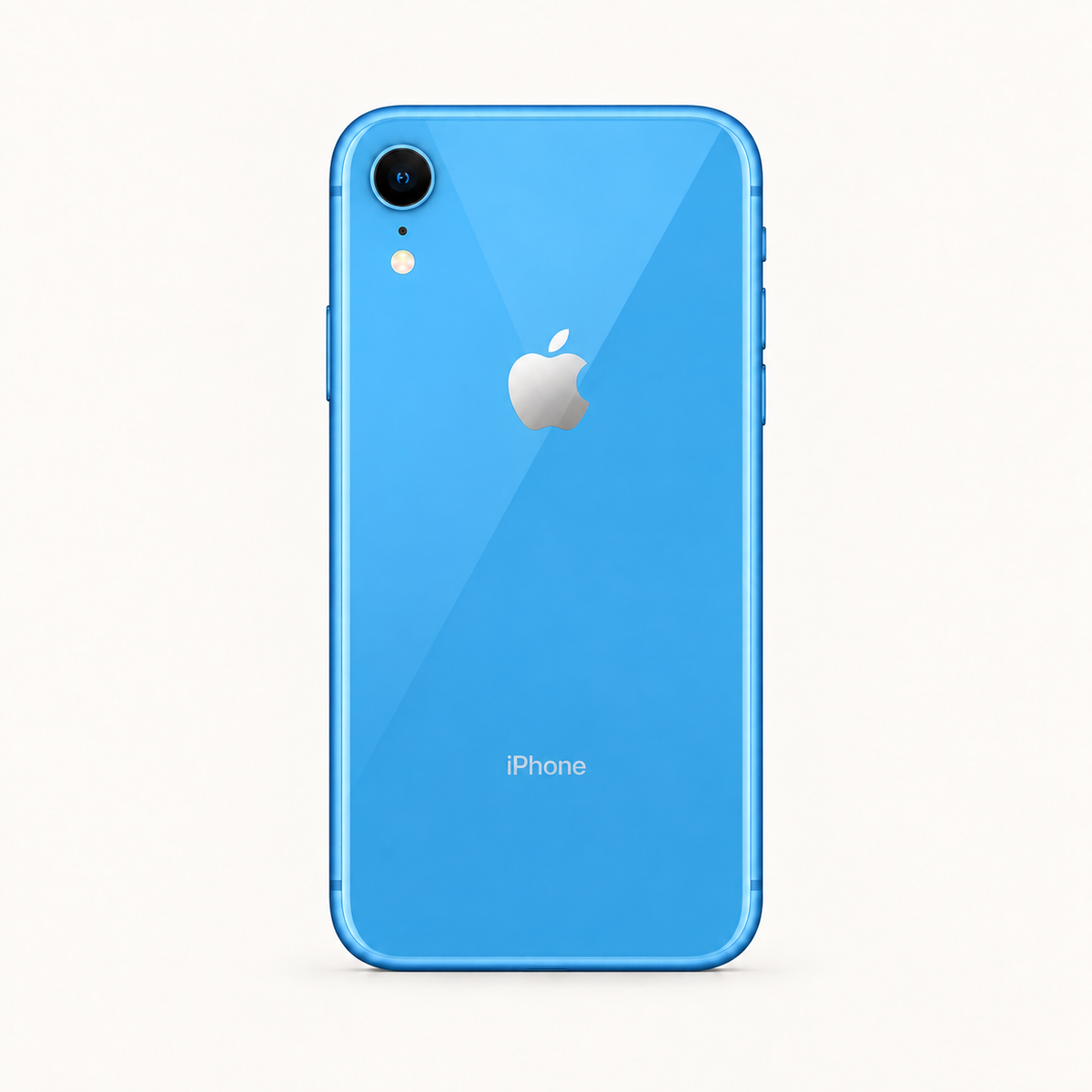 Apple iPhone XR in Blue — full rear view