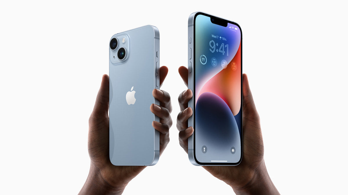 Apple iPhone 14 Plus 256GB — front and rear hero view